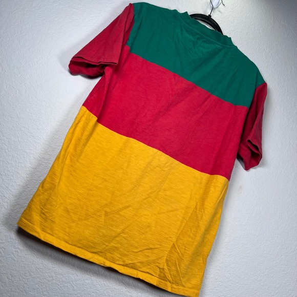 Guess x J Balvin T-Shirt Color Block Graphic Tee Streetwear Casual XS - Picture 6 of 6